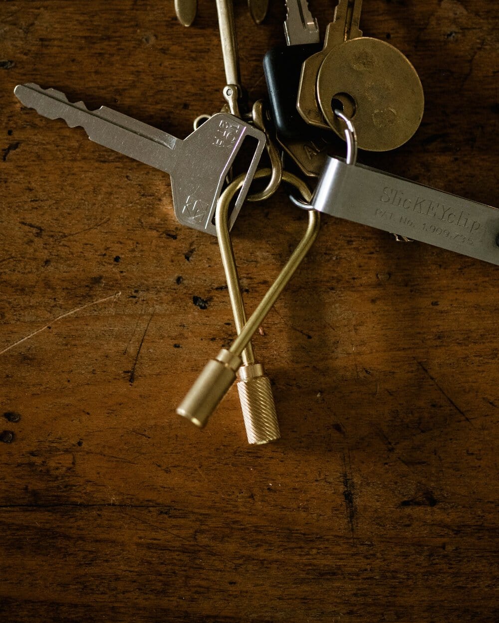 Brass Closed Helix Keyring