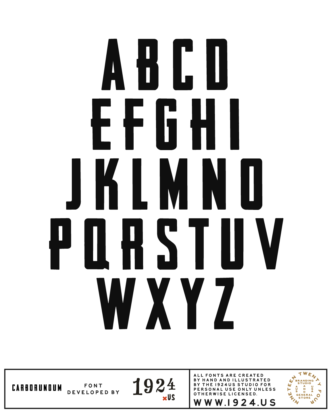 Carborundum Font by 1924us