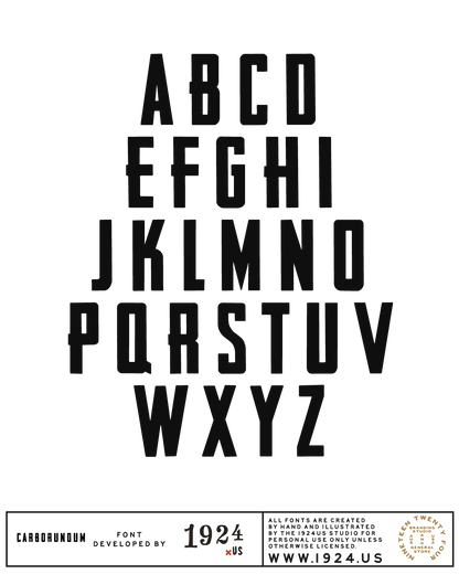 Carborundum Font by 1924us