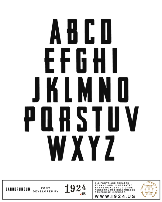 Carborundum Font by 1924us