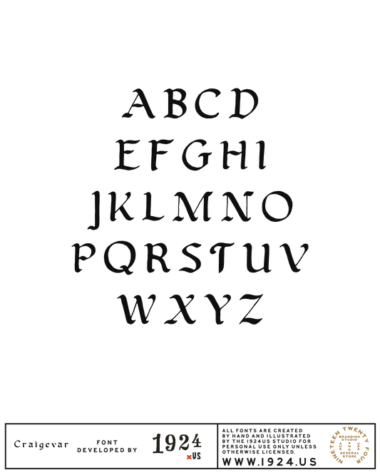 Craigievar Font by 1924us