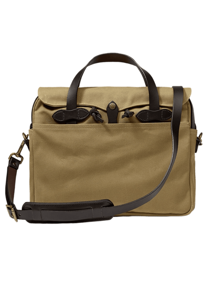 FILSON RUGGED TWILL BRIEFCASE - Cheese Tan and Kakhi