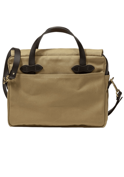 FILSON RUGGED TWILL BRIEFCASE - Cheese Tan and Kakhi