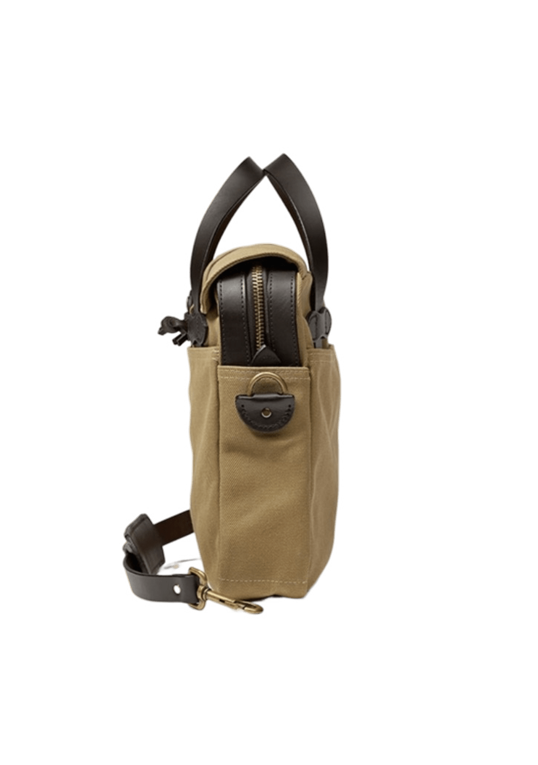 FILSON RUGGED TWILL BRIEFCASE - Cheese Tan and Kakhi