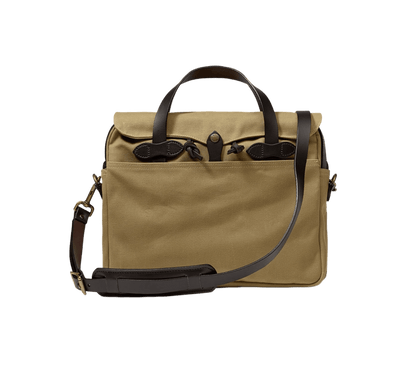 FILSON RUGGED TWILL BRIEFCASE - Cheese Tan and Kakhi