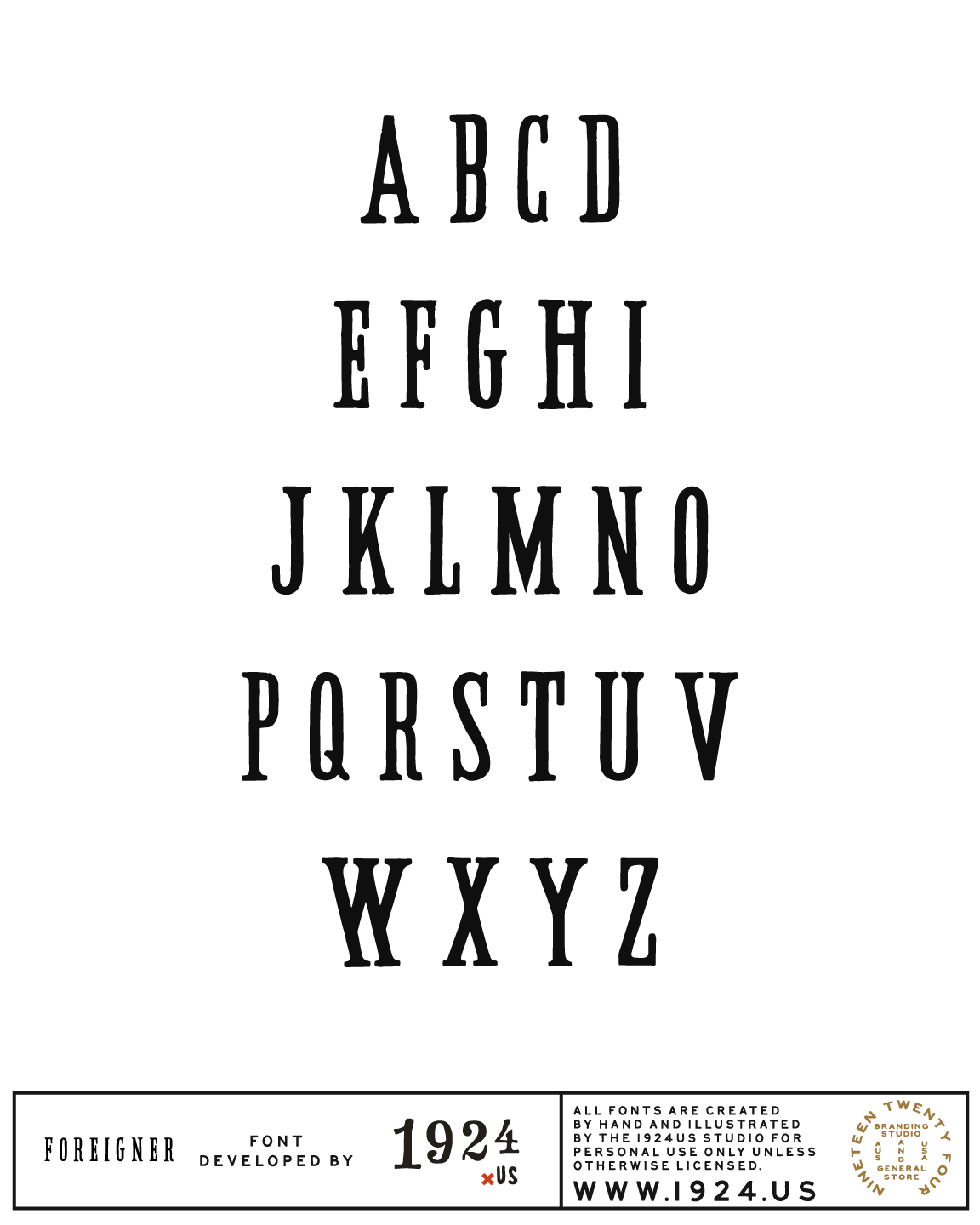 Foreigner Font by 1924us