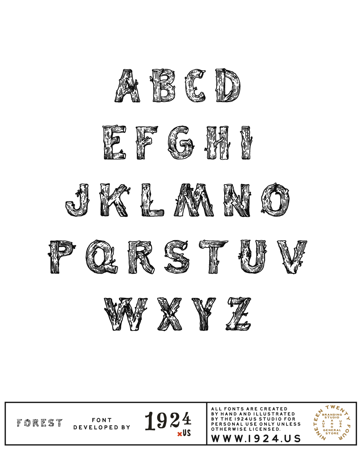 Forest Font by 1924us