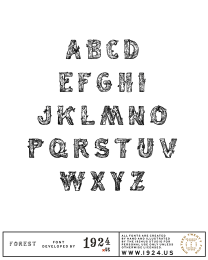 Forest Font by 1924us