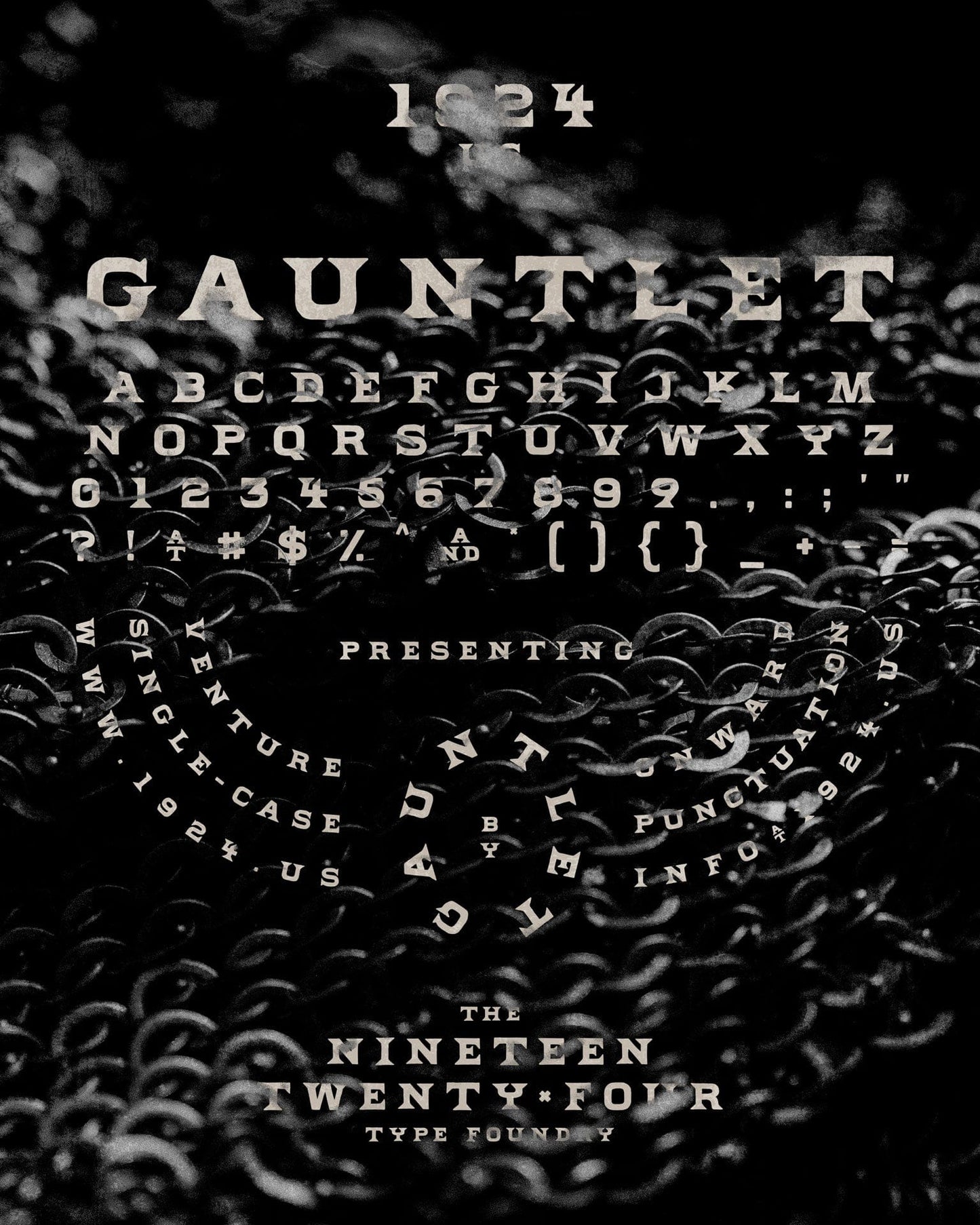 Gauntlet Font by 1924us