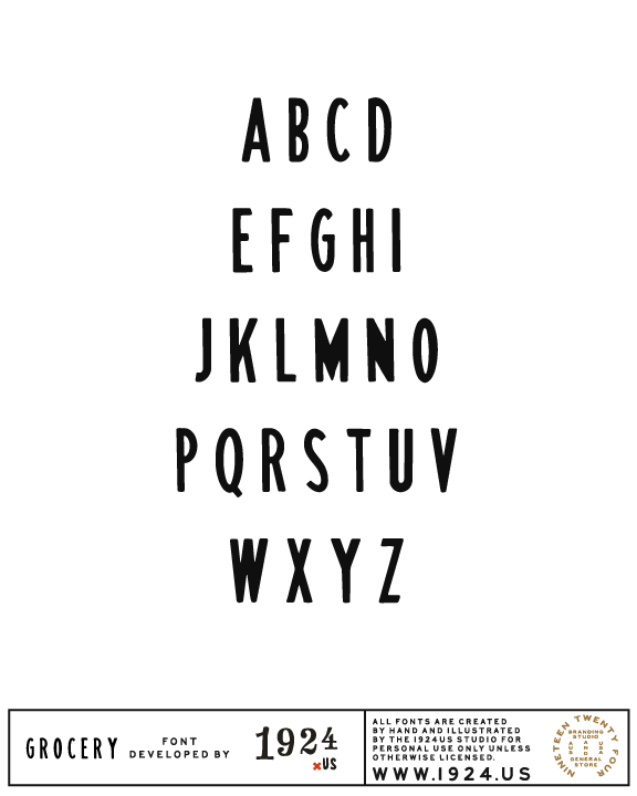 Grocery Font by 1924us