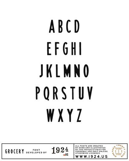 Grocery Font by 1924us