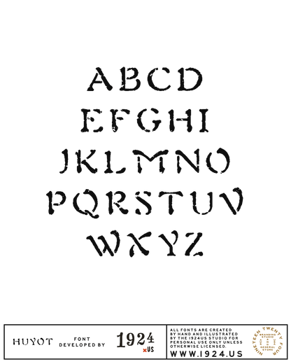 Huyot Font by 1924us