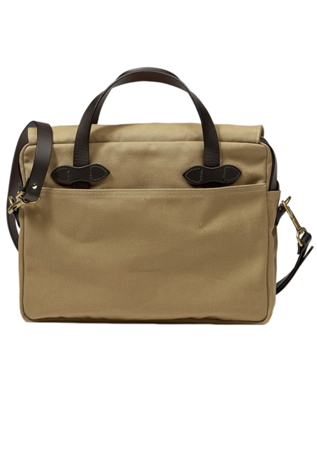 FILSON RUGGED TWILL BRIEFCASE - Cheese Tan and Kakhi – 1924us