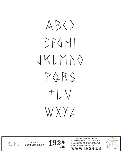 Rune Font by 1924us