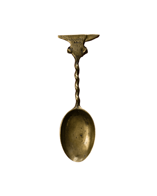 Solid Brass Anvil Spoon - Decorative