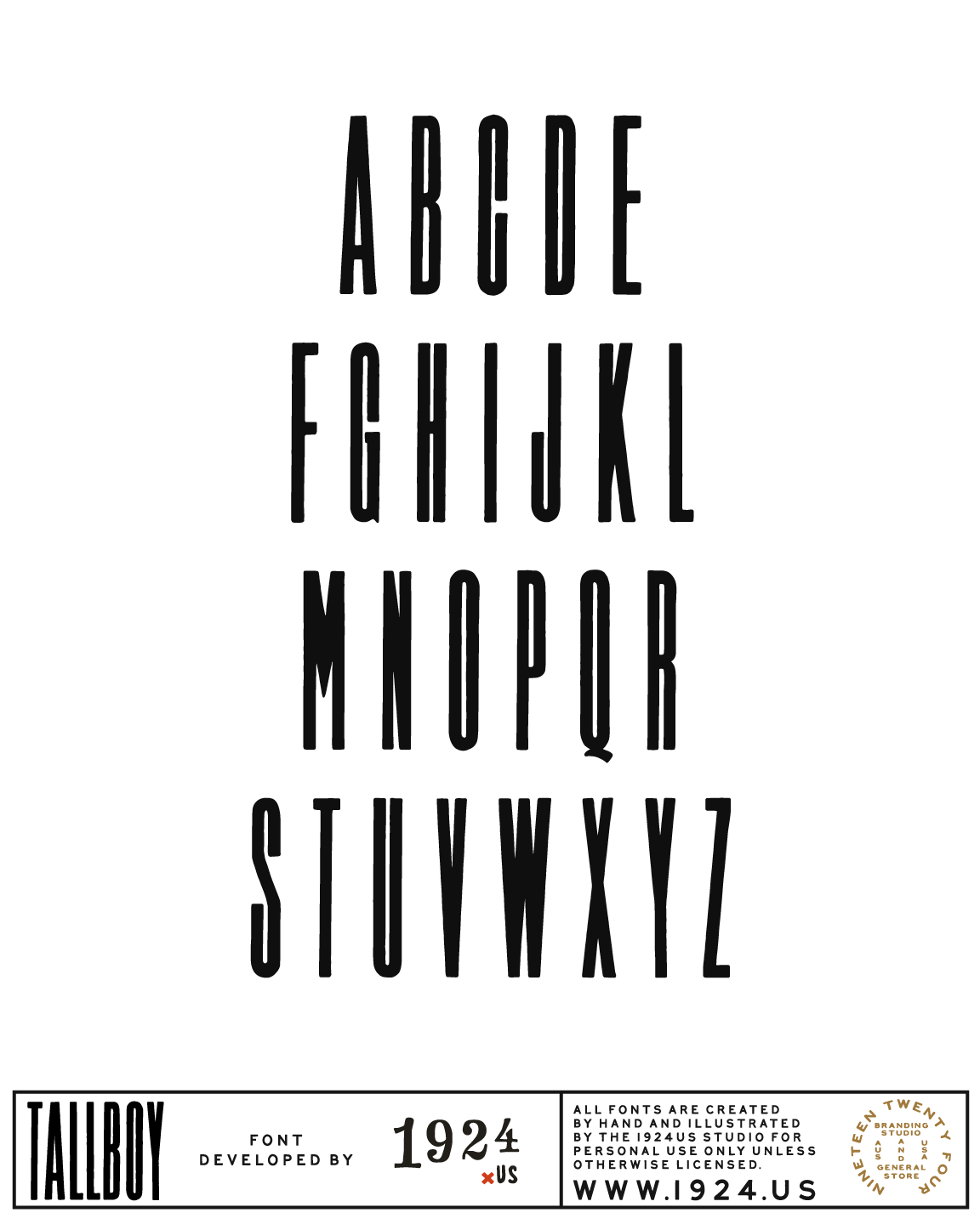 Tallboy Font by 1924us