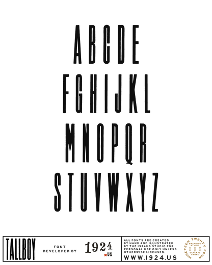 Tallboy Font by 1924us