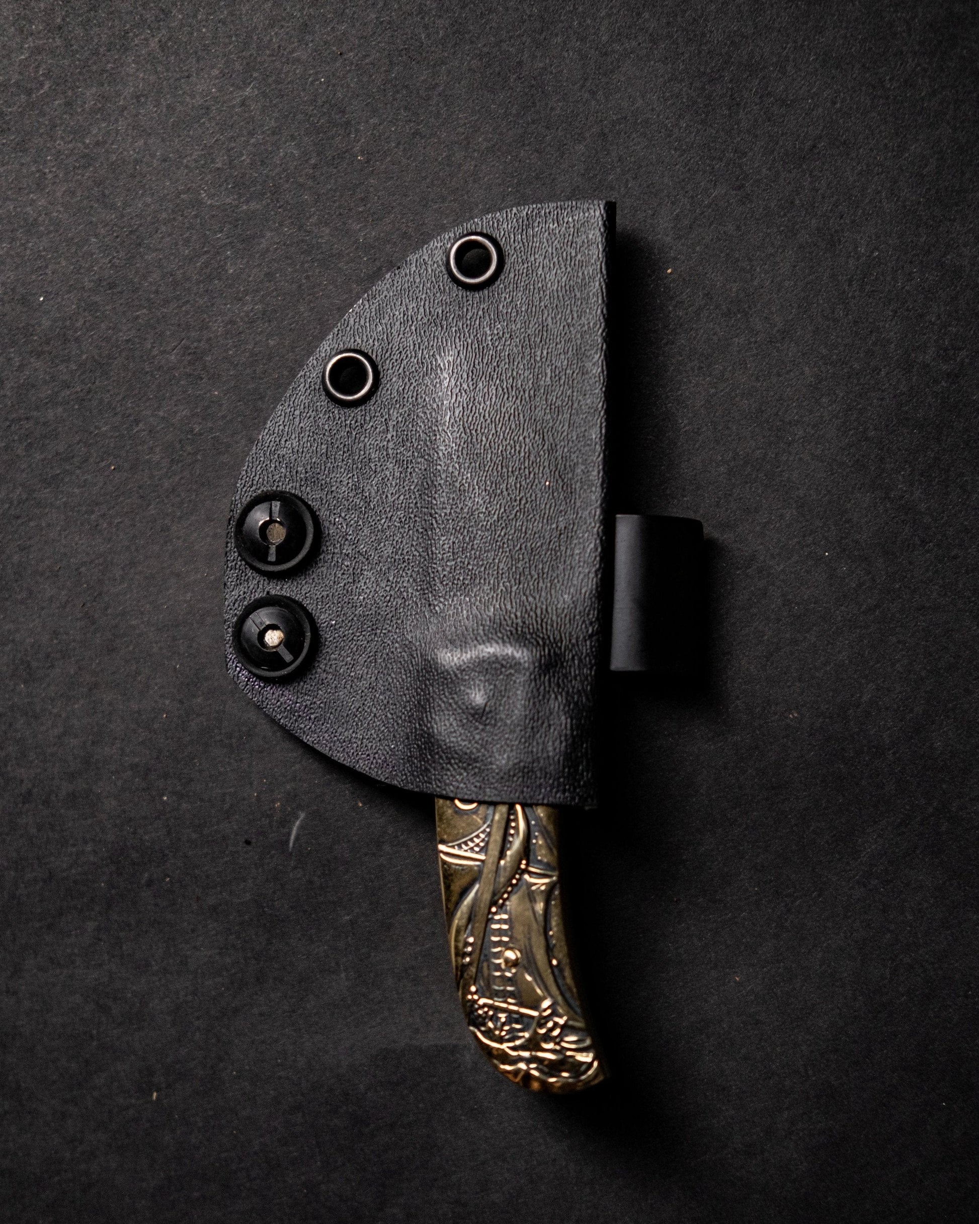 Solid Brass Fin Pocket Knife