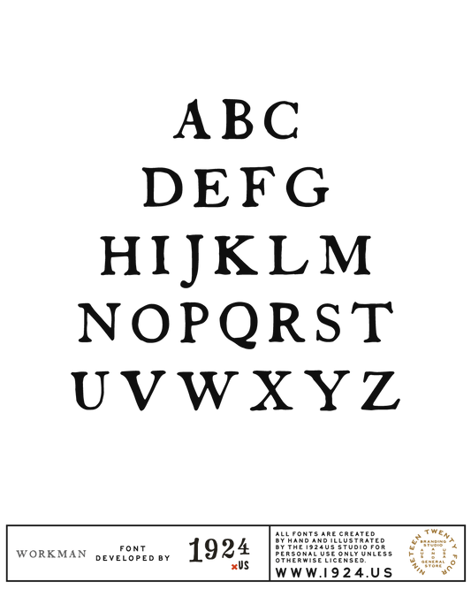 Workman Font by 1924us